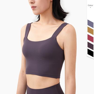 China Breathable Women Sports Crop Top Shakeproof Yoga Bra Workout Fitness Activewear Quick Dry Br for sale