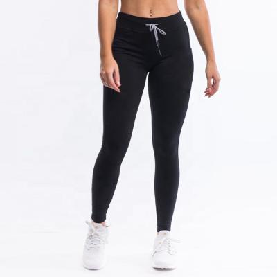 China Breathable High Waisted Yoga Workout Leggings Women Yoga Pants Gym Gaiters Crac! crack! with side pocket for sale