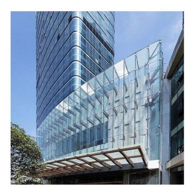 China European Style Curtain Wall Tempered Glass Window Glass Facade Building Glass Insulated Functional Buildings for sale