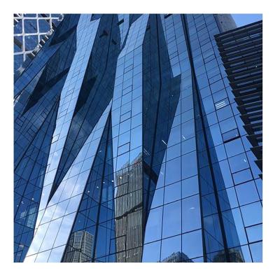 China Commercial Exterior Glass Curtain Wall Panel Facade Warm Strengened Glass Curtain Wall for sale