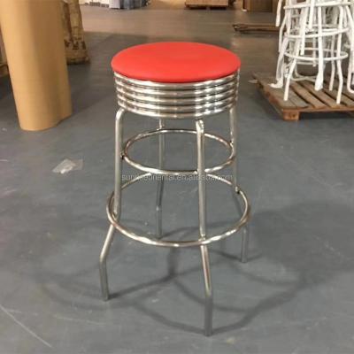 China Modern Stainless Steel Bar Stool Dining Bar Chair Umpire Chair for sale