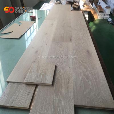 China Engineered Hardwood Modern European Oak Cable And White Washed Oak Flooring for sale