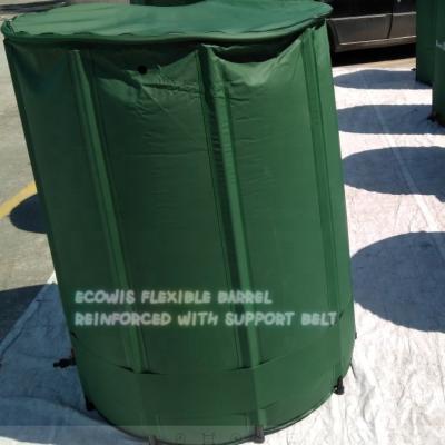 China Low Cost PVC Tarpaulin Water Tank 750L Flexible Collapsible Rainwater Barrel Flexitank for sale