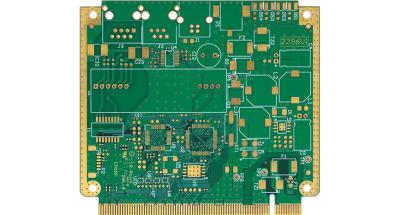 China Security Surveillance Device Multilayer PCB Board OSP V0 60 * 37 Mm 10-layer PCB with Blind Via and Gold Fingers for sale