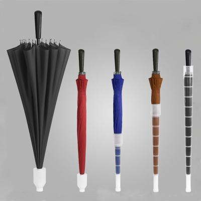 China 21 Inch Contemporary Rain Straight Warking Umbrella With Plastic Sheath Gentleman Solid Walking Stick Umbrella for sale