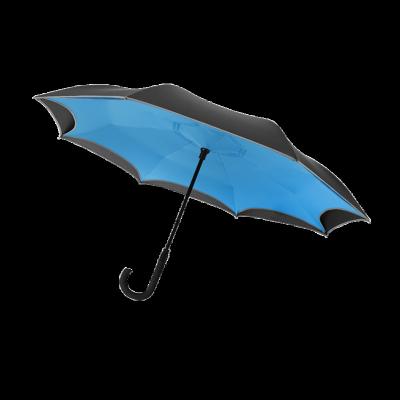 China Contemporary Automatic Cheap Custom Double Layer Logo Print C Handle Double Reverse Umbrella Reflective Inverted Light Windproof S for sale