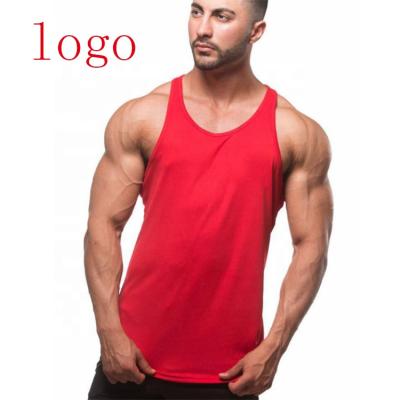 China Wholesale Custom Mens Cotton Breathable Sports Fitness Breathable Gym Empty Tank Top for sale