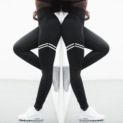 China Antibacterial Sports Customized Printing Logo Women Sports Yoga Leggings for sale