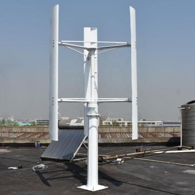 China 3kw permanent magnet generator vertical wind turbine generator 3 phase AC with wind solar hybrid charge controller for sale