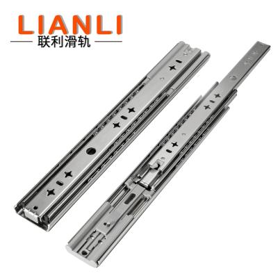 China Full Extension Soft Closing Furniture Industry Heavy Duty Ball Bearing Cabinets Drawer Slide Rail 53mm Width for sale