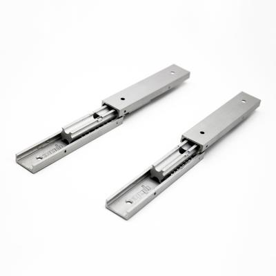 China Cabinets 20mm Width Aluminum Alloy Slide Rail Double Slide Rail for sale