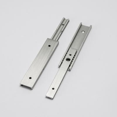 China LIANLI Guide Rail 20mm Wide Silent Traditional Low Power Two-piece Aluminum Alloy Non-detachable Slide Rail for sale