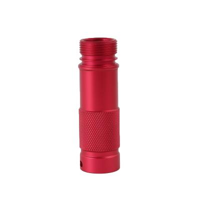 China Customized Industrial Equipment CNC Rotating Mini Led Flashlight Parts Supply Various Color Housing Anodized for sale