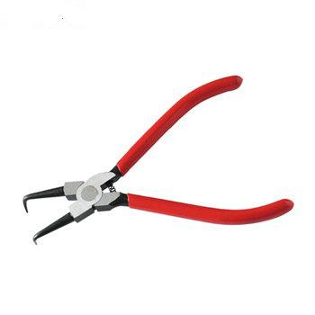 China Circlip External Internal Circlip Ring Pliers Straight And 4pcs Bend Pliers Set Hardware Tools for sale