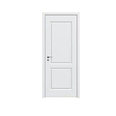 China Modern Minimalist Solid Wood Door Compound Paint Door High Quality Wooden Log Soundproof Set Door for sale