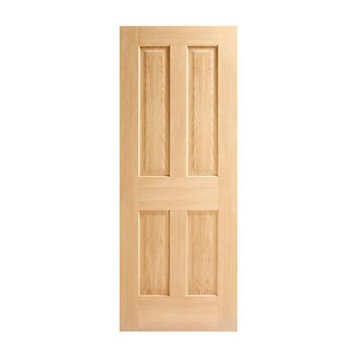 China Modern Interior Sound Proof Double Sided Sliding Plank Solid Wood Barn Door for sale