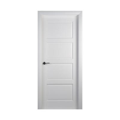 China High Quality Modern Solid Wood Wood Veneer Home Door Design White Primed Interior Door for sale