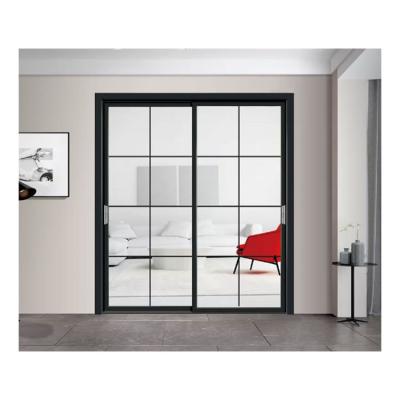 China Modern Customizable Home Aluminum Metal Sliding Doors Sliding Door For Bedrooms for sale