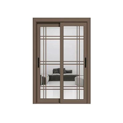 China Modern Modern Aluminum Slider Door Frame Interior Doors Glass Doors For Bathrooms for sale