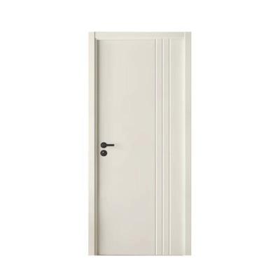 China Modern simple design paint composite door paint solid wood flush wood door for baking for sale