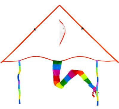 China High quality shape flying celebration delta diy kite for kids for sale