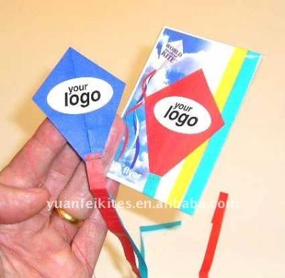 China Promotional paper kite, mini paper kite with card and line for sale