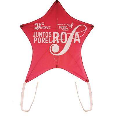 China Polyester New Style Pink Star Shape Kite For Kid And Adult for sale