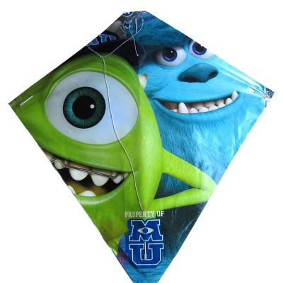 China Polyester Fashion Promotional Cartoon Kite Diamond Plastic Kite for sale