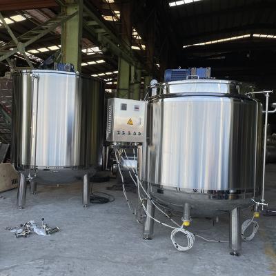 China Factory Food Grade Stainless Steel Electric Heating Mixing Tank with Scraper for Ice Cream for sale