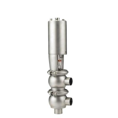 China SS304 General Hygienic Pneumatic Stop Reversing Valve for sale