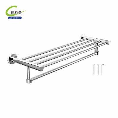 China New Fashion Professional Commercial Modern Wall Mounted Towel Shelf Rack for sale