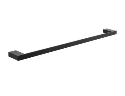 China Fashion Towel Rack Black Brass Fixture Set Tube Wall Mounted Rectangular Towel Rack for sale