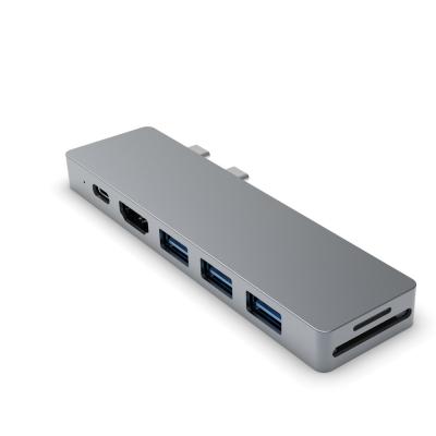 China USB-C Hub 7-in-2 Compatibel met Thunderbolt 3 USB C-poort 4K HDMI voor Mackbook MacBook Pro Te koop