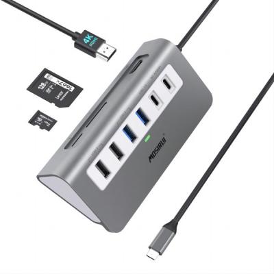 China 9 IN 1 USB C HUB Docking Station mit USB 3.0 HDMI Kartenleser für Laptop PCs zu verkaufen