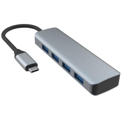 Κίνα USB C έως 4 θύρες USB 3.0 Hub Διεύρυνση αποβάθρας USB Type-C έως 4 USB 3.0 HUB Αλουμινίου 5G μετάδοση προς πώληση