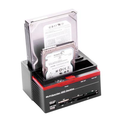 China NVMe M.2 Duplicator Dual-Bay Offline Clone USB C naar NVME Docking Station Voor M2 SSD M Key Hard Drives Te koop