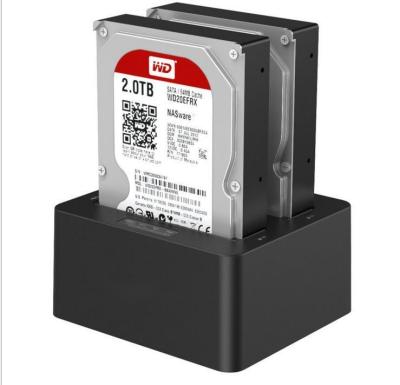 中国 USB 3.0 Hdd デュアルベイハードドライブ ドッキングステーション 2.5 3.5 SATA HDD SSD 販売のため