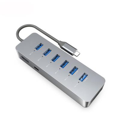 China 10gbps Usb C Hub Usb 3.0 Splitter Usb A Expander Portable Multiport Data Hub For Laptop Imac Pro for sale