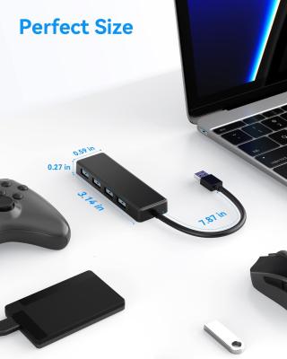 China 4 poorten USB C Hub Adapter USB 3.0 Hub Ultra Slim Draagbare datahub Toepasselijke gegevensoverdracht Te koop