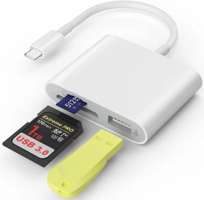 China Kartenleser USB 3.0 Hochgeschwindigkeit auf SD Micro SD Kartenadapter Speicherkartenleser iPhone 15 zu verkaufen