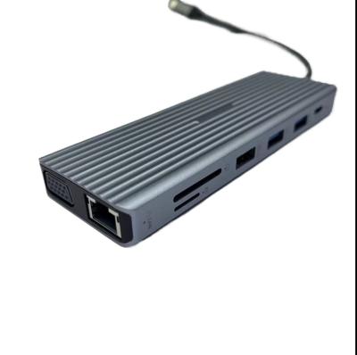 Κίνα 13 σε 1 USB C Hub Docking Station Διπλή οθόνη Τριπλή οθόνη με ήχο προς πώληση