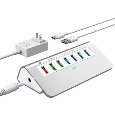 중국 Usbc Usb A 멀티포트 어댑터 AUSB 허브 7-1 5Gbps 8 In 1 타입-C 허브 USB2.0-3.0 노트북 맥북 판매용