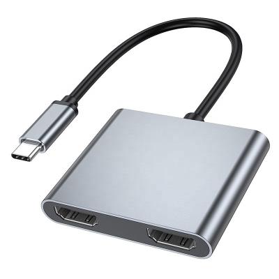 中国 タイプC 男性から二重HDMI 女性 雷 3 USB-C マルチモニター アダプタケーブル 4K 30Hz 販売のため