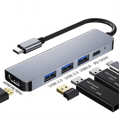 China Customized 6-In-1 USB C Type-C Hub To 4K HDMI and USB 3.0 for Macbook OEM/ODM for sale