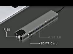 8 in 1 Multiport USB C USB-C Hub Type C 3.1 to USB 3.0 4K HD HDMI