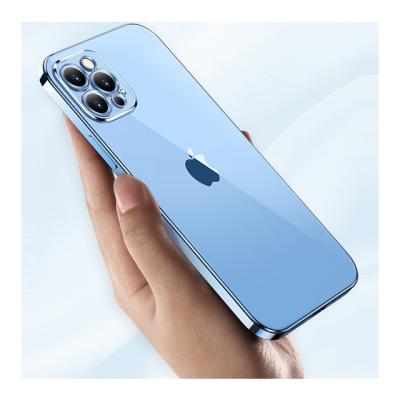 China Shockproof Imprue New Arrival Anti-shock Full Protect Clear Plated Color Soft Mobile Phone Case Cover For iPhone13 Pro max 12 11 XR XS max for sale