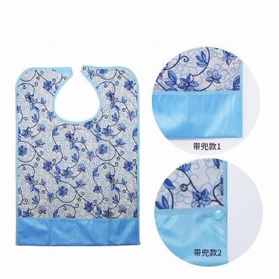 China Disability Aid Apron Disable Clothes Waterproof Adjustable Protector Apron Adult Dining Bibs for sale