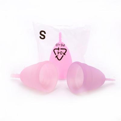 China Menstrual Women Care Products Washable Silicone Menstrual Cup For Women for sale