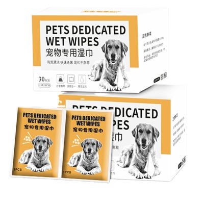 China Sustainable Pet Care Biodegradable Pet Grooming Moist Pet Cleaning Wipes for sale