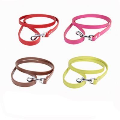 China Viable Wholesale Custom Pet Products Leash PU Dog Leash With Metal Hook for sale